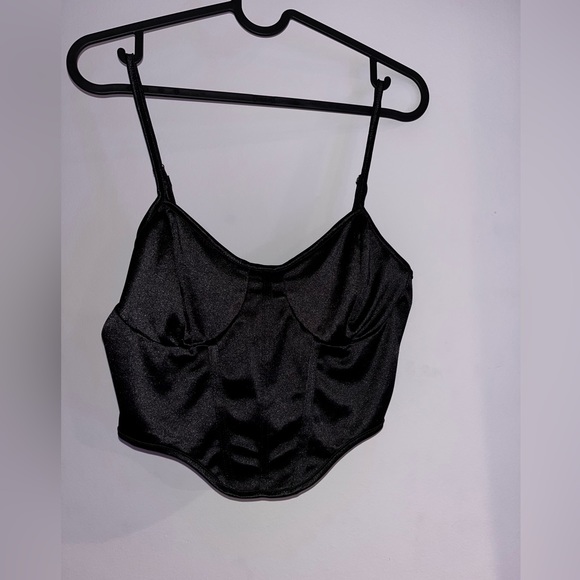 Silk fux corset top - Picture 1 of 2